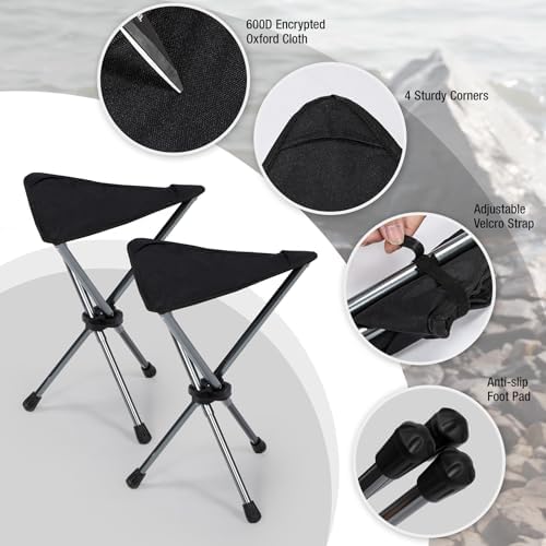 REDCAMP 2 Pack Ultralight Camping stools - Image 6