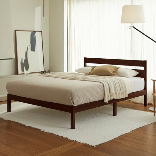 Classic Wood Platform Bed Frame - Image 3