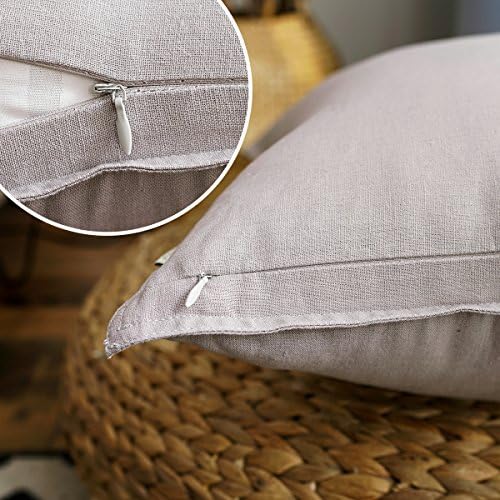 Jeanerlor Cotton Linen Square Decorative Throw Pillow Case Cushion Cover - Image 5