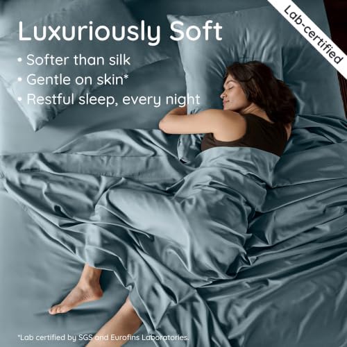 Bambaw Queen Sheet Set – 4pcs 100% Viscose Derived from Bamboo Sheets Set - Image 4