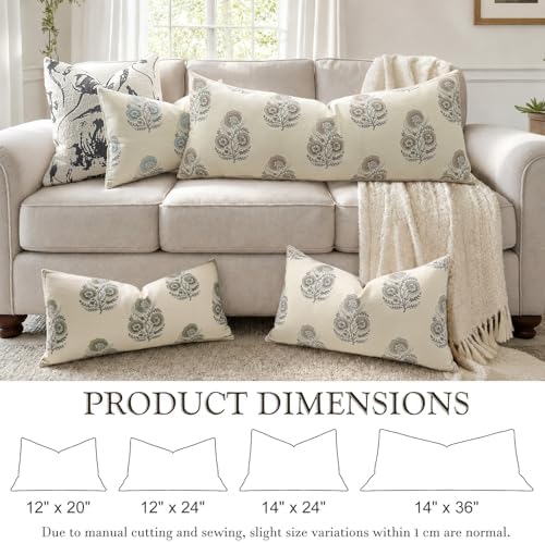 YCOLL Vintage Floral 12x20 Lumbar Pillow Cover Pack of 1, Double-Sided - Image 6