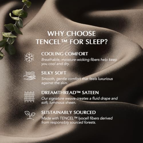 EverGrace Tencel™ Sheet Set, Breathable & Cooling, Espresso Brown - Image 4
