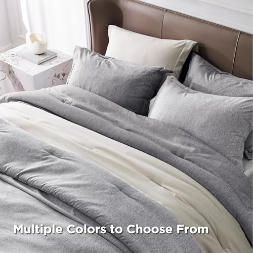 Bedsure Grey Twin Comforter Set, Soft College Dorm Room Essentials 2 Pcs - Image 5