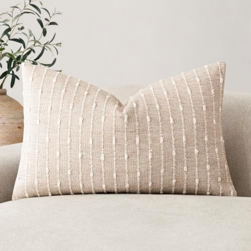Foindtower Pack of 1 Decorative Jacquard Boucle Lumbar Throw Pillow Cover by Foindtower