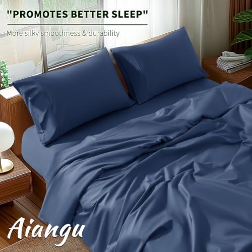 100% Egyptian Cotton Sheet Set 4 Piece, Luxury 1000 Thread Count - Image 3
