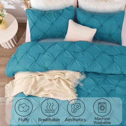 BEDELITE King Comforter Set Teal, Fluffy & Soft Comforter - Image 5