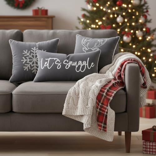 Sunkifover Let's Snuggle Decorative Lumbar Pillow Cover - Image 3