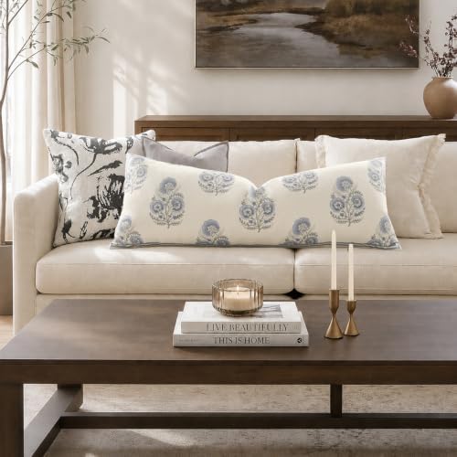 Vintage Floral 12x20 Lumbar Pillow Cover Pack of 1, Double-Sided Botanical - Image 5