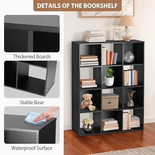 12 Cube Storage Organizer, Storage Shelf Organizer Bookshelf - Image 5