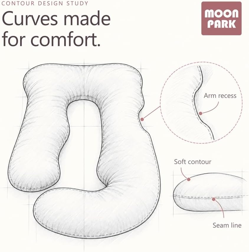 MOON PARK Pregnancy Pillows for Sleeping - Image 3