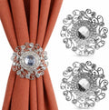 2PCS Curtain Tiebacks Clips Buckle Strong Magnetic Holdbacks Holders, Shining by Mikomer