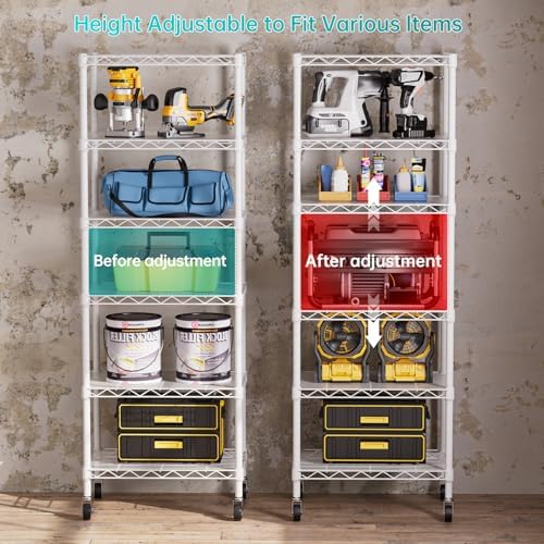 6 Small Wire Shelves Kitchen Pantry Close Home Organizers and Storage Bathroom - Image 5