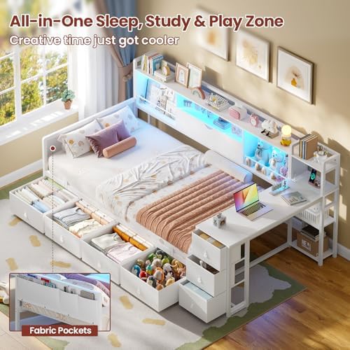 ADORNEVE Twin Corner Bed Frame - Image 5