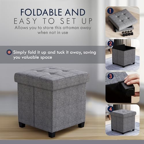 Ornavo Home Square Cube Storage Ottoman - Image 3