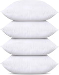 Utopia Bedding Throw Pillows Insert (Pack of 4, White) - 28 x 28 Inches Bed and Couch Pillows - Indoor Decorative Pillow