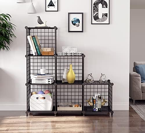 AWTATOS Wire Cube Storage, Closet Organizer, 6 Cube Storage Shelf - Image 2
