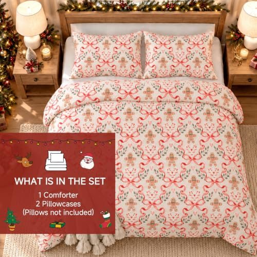 Christmas Comforter Set Queen Size, Christmas Bedding Set in a Bag - Image 6