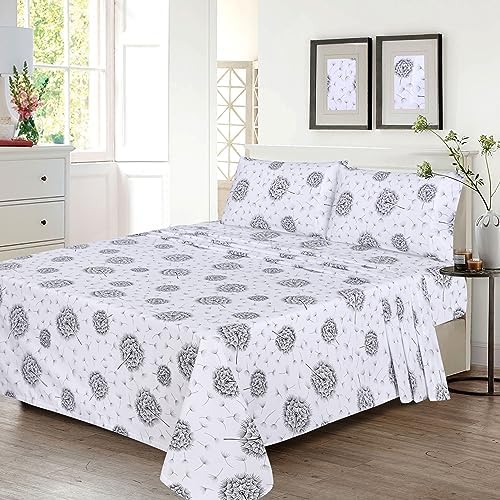 RUVANTI 100% Cotton California King Sheets, Percale Sheet Set - Image 2