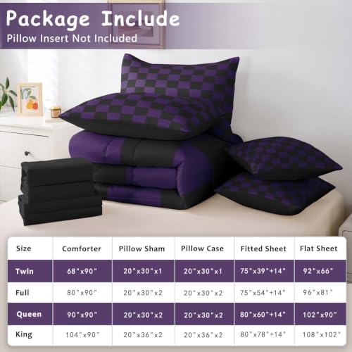 Feelyou Checkered King Comforter Set - Image 6