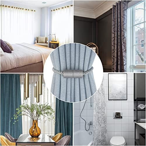 Magnetic Curtain Tiebacks Decorative Holdbacks Rope Tie Back Drapes Hangtty - Image 6