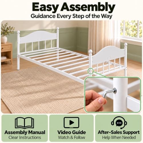 Twin Daybed with Trundle, Pull Out Guest Bed, Space Saving Twin Bed Frame - Image 4