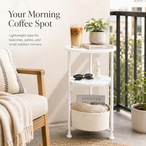 3-Tier Small Round Side Table - Image 6