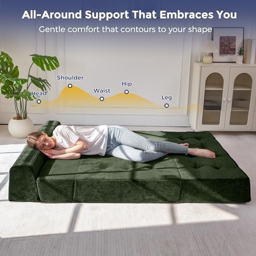 MAXYOYO Folding Sofa Bed, 8-Inch Fold-Out Chair Bed - Image 4