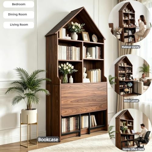 Modern White Arched Bookshelf - Image 6