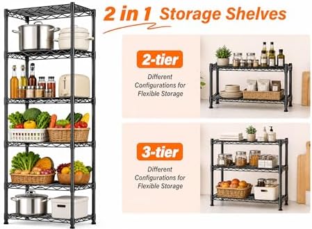 GRANNY SAYS 6-Tier Narrow Storage Shelves - Image 4