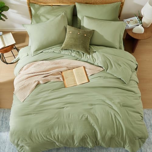 Full Size Comforter Sets-7 Pieces Ultra Soft Bed in a Bag Full Bedding Sets - Image 4