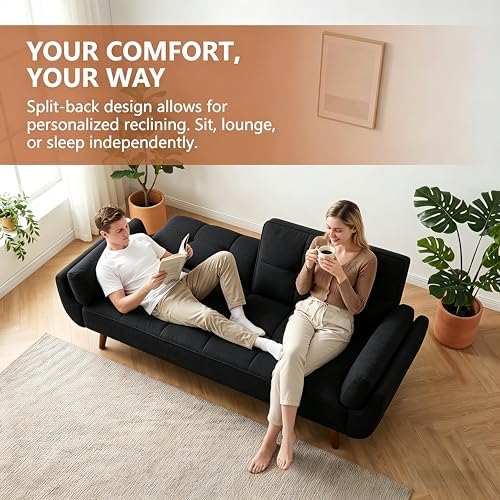 Convertible Futon Couch Bed 75.2" - Image 5