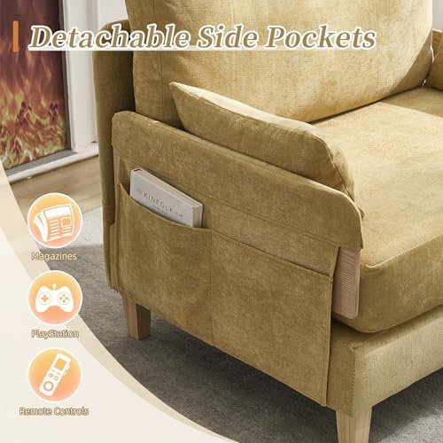 GDFStudio Foldable Sofa Bed Recliner, 3-in-1 Convertible Sleeper Sofa - Image 5