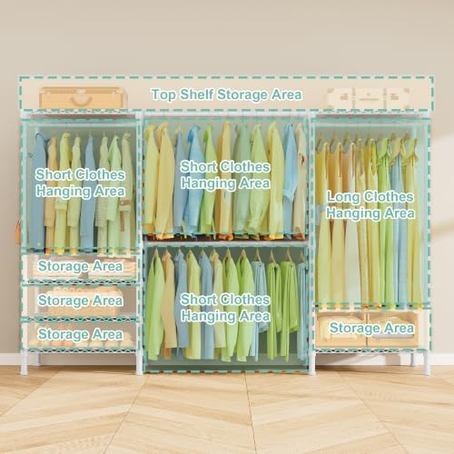 SEMHOR E06 Expandable Heavy Duty Clothes Rack - Image 6