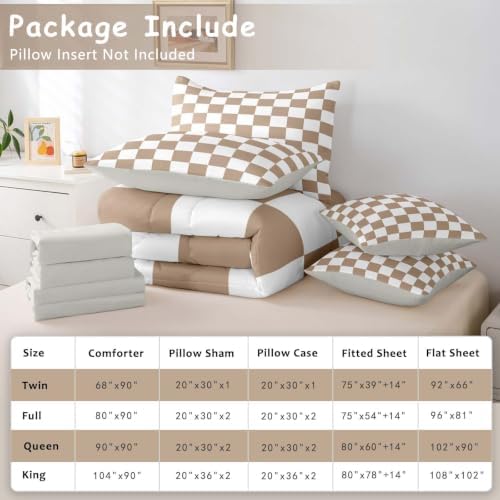 Feelyou Checkered Full Comforter Set - Image 6