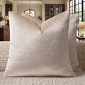 GIGIZAZA Velvet Pillow Covers 18x18 Decorative Pillows Pack of 2 Beige by GIGIZAZAFocusingonhomedecoration