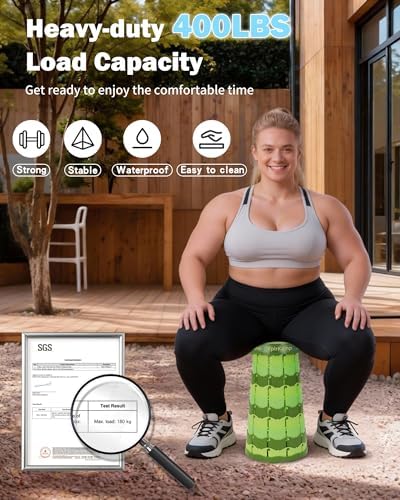 Folding Collapsible Stool Chair Portable Camp Seat - Image 3