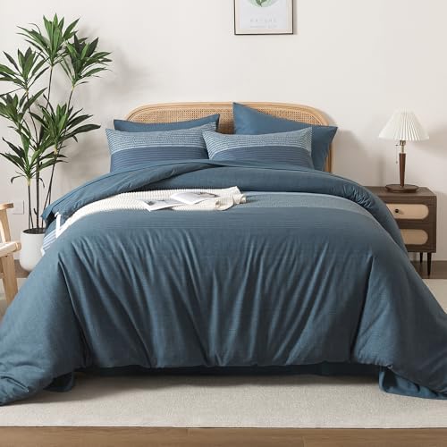 Andency Queen Comforter Set, Haze Blue, 7 Pieces by Andency