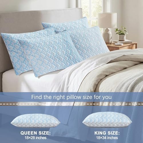 Cooling Shredded Memory Foam Pillows: Adjustable Queen Size Set of 2 - Image 6