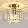 Gold Crystal Ceiling Light Fixture by FRIDEKOHOME