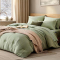 Super King Plus Size Comforter Set- 7 Pieces Bed in a Bag King Bedding Sets by WRENSONGE