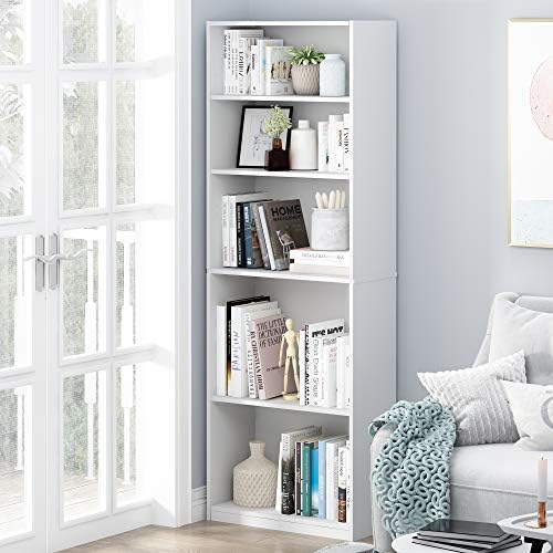 Furinno Jaya 5-Tier Book Shelf by Furinno-FitsYourSpaceFitsYourBudget