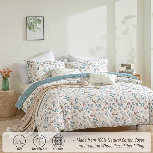 LEMIROE Botanical Cotton Comforter King Size - Image 2