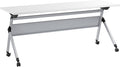 Bush Business Furniture Folding Training Table, 72 inch Desk, Commercial-Grade Bundle for Office or Classroom, Envision Collection, White