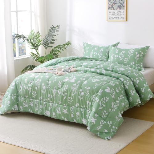 Mooreeke Full Size Comforter Sets, Lightweight Dark Green - Image 6