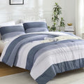 Litanika Black Blue Super King Plus Comforter Set by Litanika