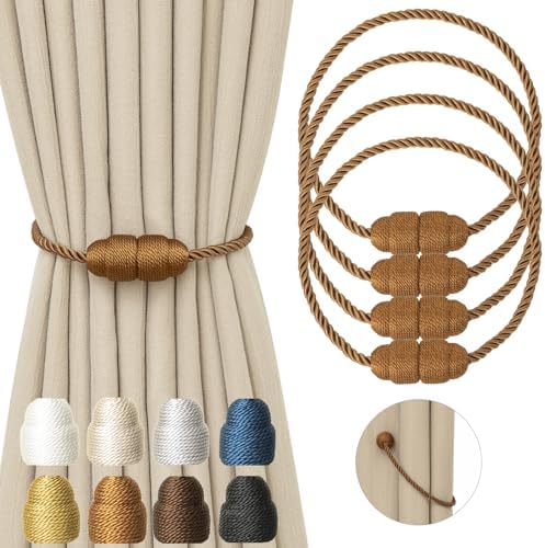 Magnetic Curtain Tiebacks Rope Curtain Tie Backs by CurtainTiebacks