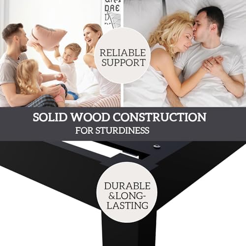 Bamboo Bed Frame Classic 12-Inch Solid Platform Bed - Image 6