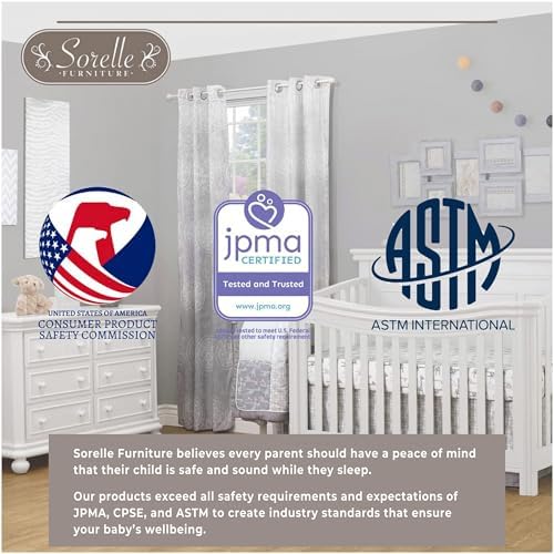 Sorelle Providence Flat Top 4-in-1 Convertible Crib – Toddler & Full-Size Bed - Image 5