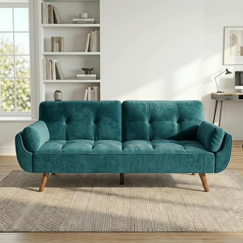 Convertible Velvet Futon Couch Bed by Outdoorchairs