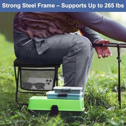 Portable Folding Camp Stool - Image 5
